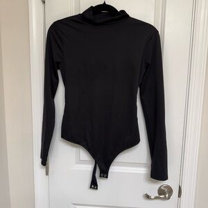 Nine West Black Turtleneck Bodysuit